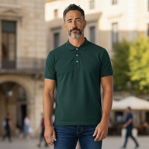 PO81 Mens Daniel Hechter Designer Short Sleeve Polo Shirt M